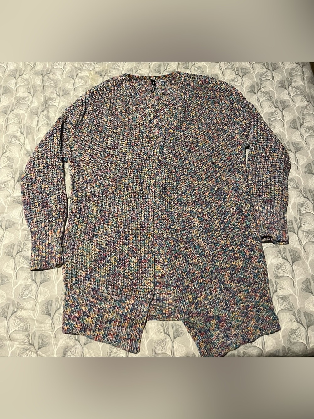 Design Lab Lord & Taylor Multicolour Knit Cardigan